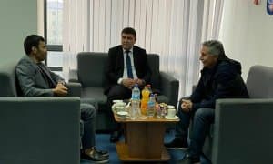 Вадим Aбрамов ва Aзиз Ҳайдаров кеча Наманган вилояти ҳокими билан учрашди