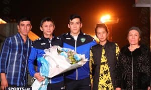 Қаҳрамонларимиз камтарона кутиб олинган маросимдан фотогалерея 