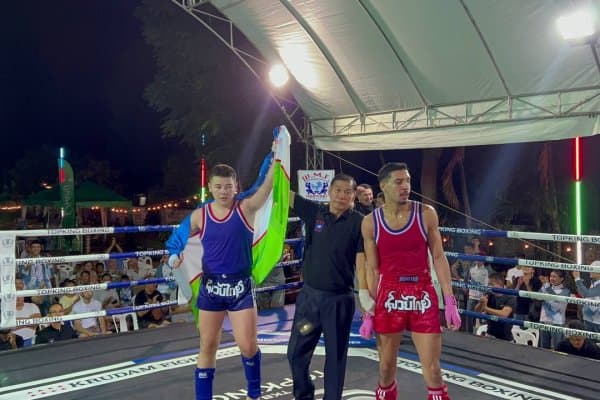 Муай-тай. Фаррух Норчаевдан ажойиб нокаут (Видео)