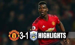 "Манчестер Юнайтед" - "Хаддерсфилд" 3:1 (видео)