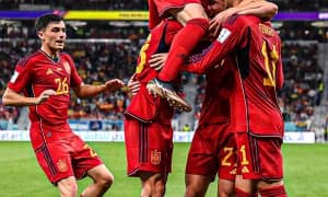 ЖЧ-2022. Кўнгли бўшлар кўрмасин! Испания рақиб дарвозасига жавобсиз 7та гол урди (видеошарҳ)