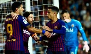 Суарес Мессининг голларига ассистентлик қилиш бўйича рекорд ўрнатди