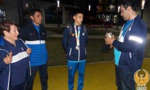 Ўсмирлар Олимпиадаси совриндори анъанага кўра МОҚнинг эсдалик совғаси билан тақдирланди