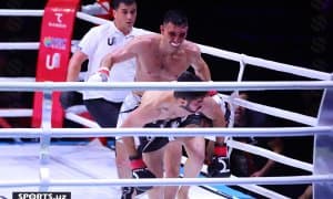 Бобир Тагиев қийин кечган жангда ғалаба қозонди (фотогалерея)