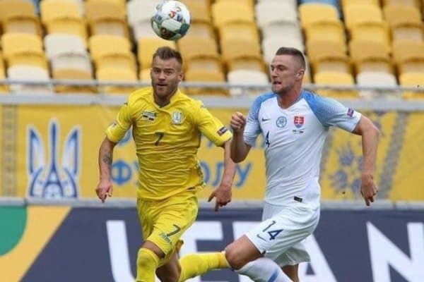 Украина - Словакия 1:0 (видео)