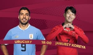 Уругвай – Жанубий Корея. Вальверде, Суарес ва Сон Хён Мин асосий таркибда