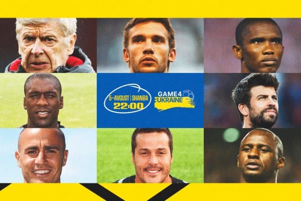 Юлдузлар иштирокидаги хайрия ўйинини “Setanta Sports”да кузатинг!