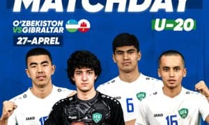 Бугун Ўзбекистон U20 терма жамоаси ўйнайди