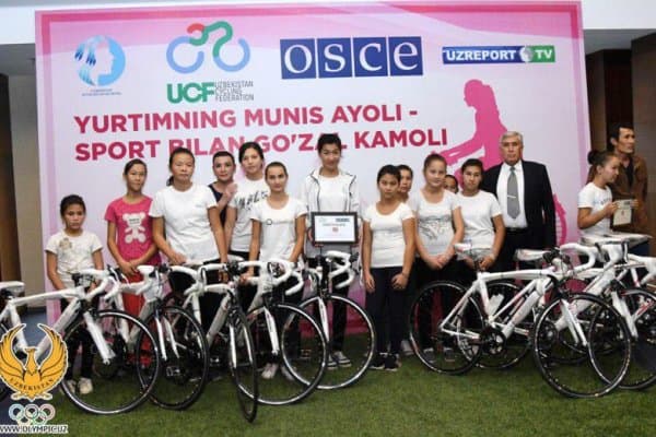 OSCE Ўзбекистон велосипед спорти федерациясига 40 та велосипед совға қилди