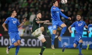 "Вольфсбург" - "Хоффенхайм" 2:2 (видео)