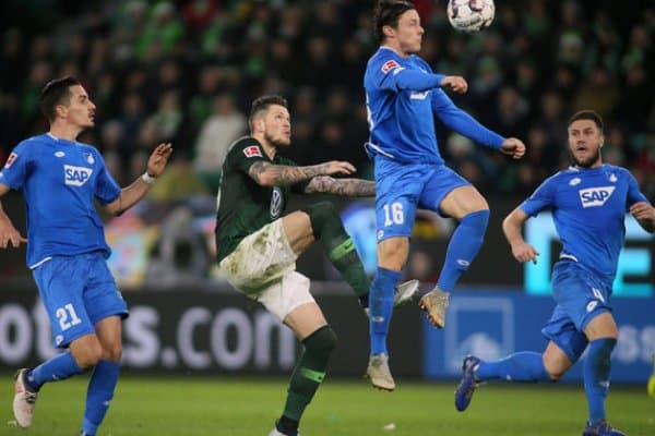 "Вольфсбург" - "Хоффенхайм" 2:2 (видео)