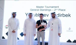 Uzbekistan’s Nodir Yakubboev gains the second place at the Abu Dhabi International Chess Festival