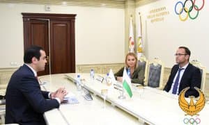 МОҚда Франциянинг йирик спорт анжомлари ишлаб чиқарувчи компанияси вакили билан музокара ўтказилди