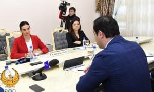 Елена Исинбаеванинг юртимиздаги ташрифи давом этмоқда